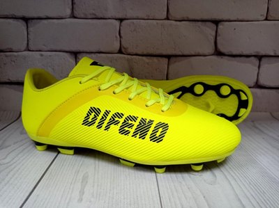 Футбольні бутси жовті Difeno 40-45 р DA1619-3 фото