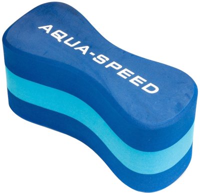 Колобашка для плавання Aqua Speed Junior 3 layers Pullbuoy 20 x 8 x 10 см 6778 Синя з блакитним (149-01) 2139028566 фото