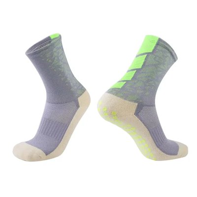 Тренувальні шкарпетки (сірий-салатовий) (39-45) (39-45) 412-(39-45) фото